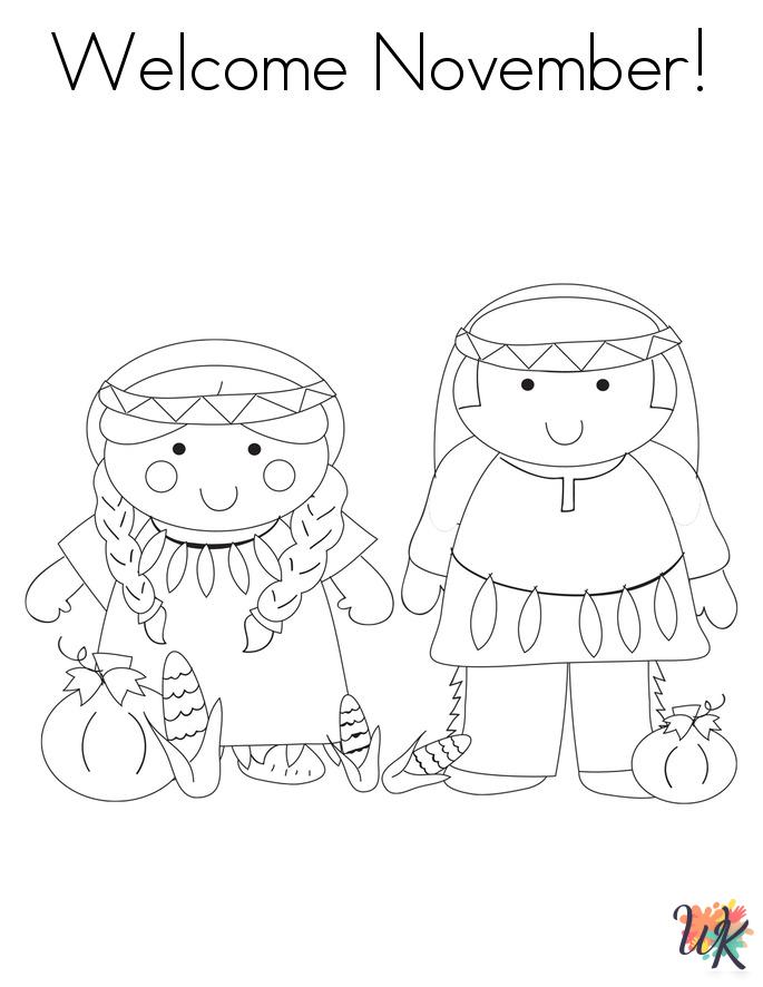 November coloring pages easy