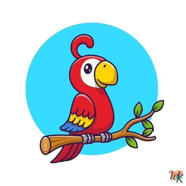 Parrot coloring pages 1 Parrot coloring pages