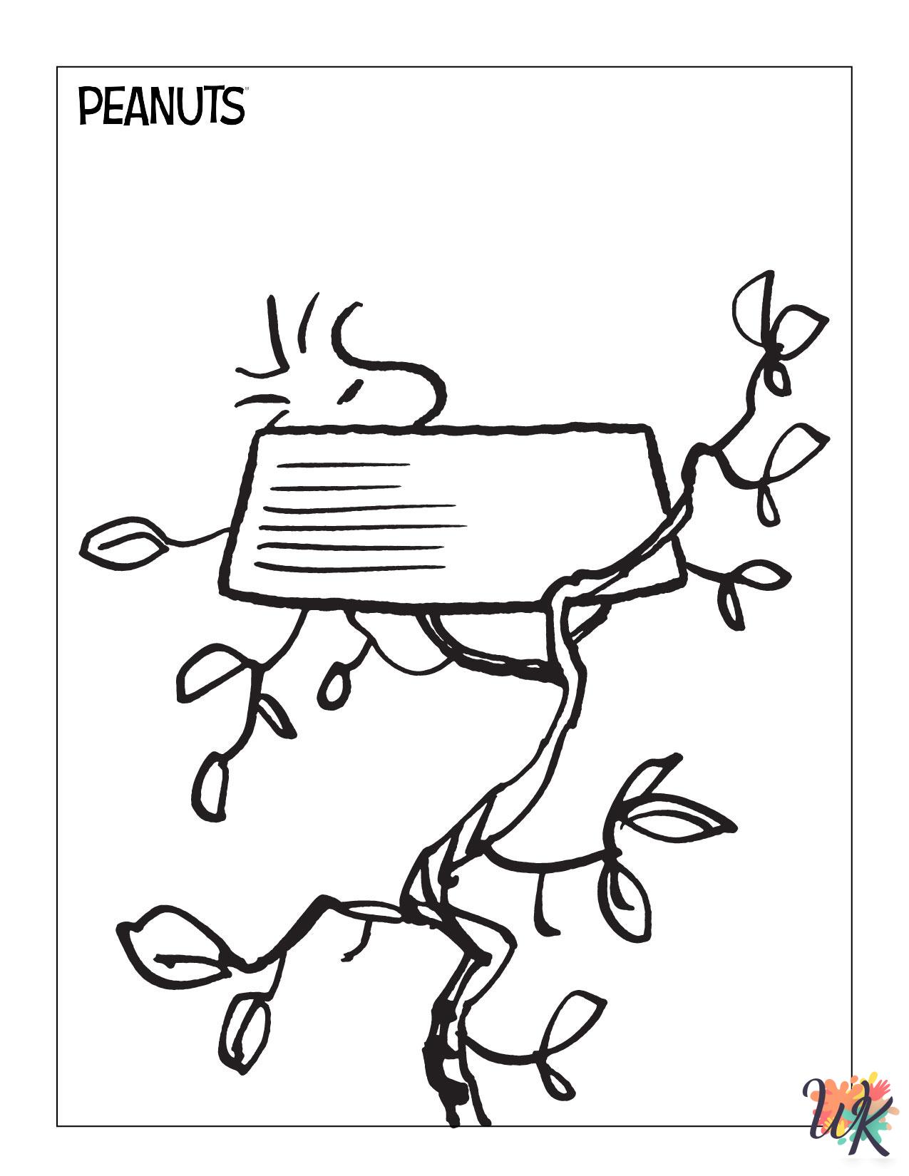 Peanuts coloring pages for adults