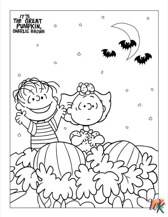 Peanuts coloring pages for adults