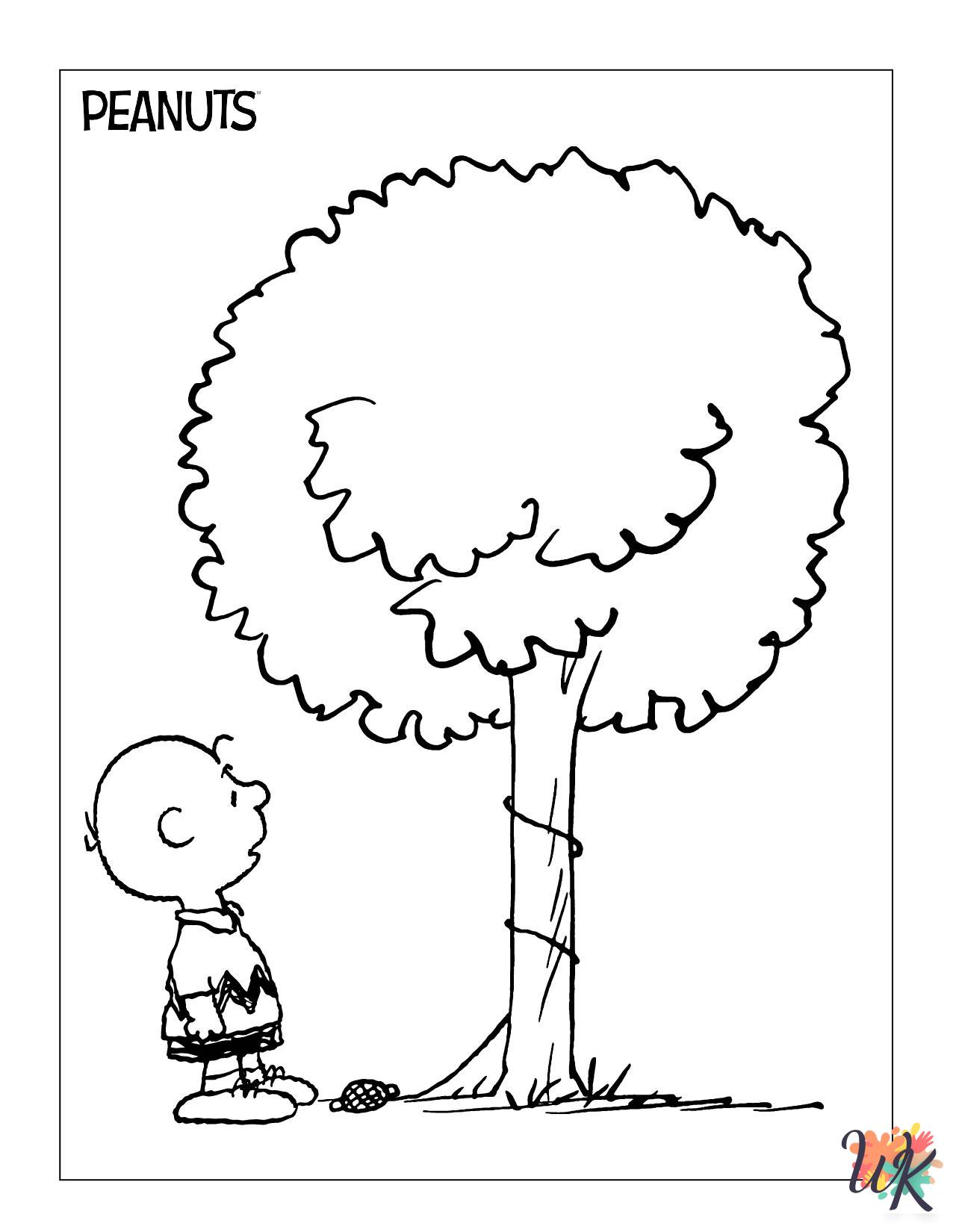 free printable Peanuts coloring pages for adults 3