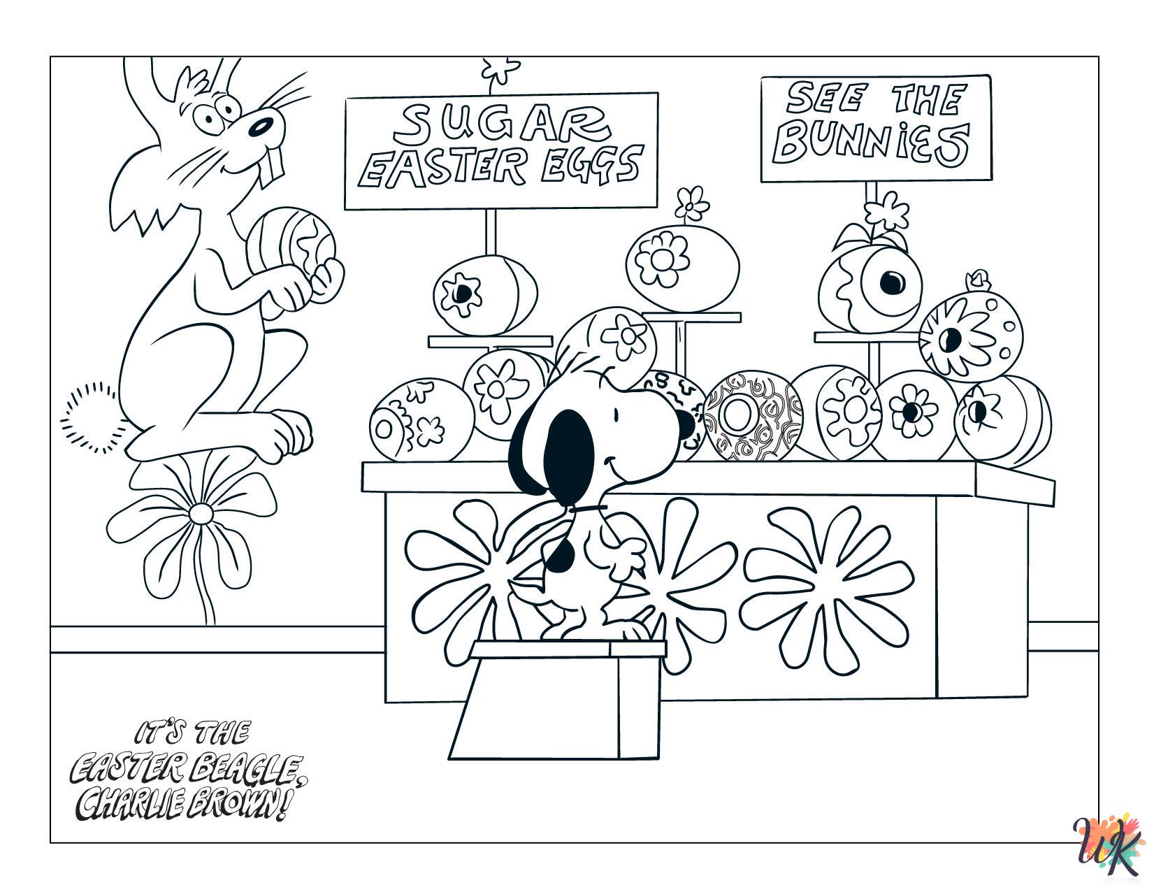 coloring pages for Peanuts