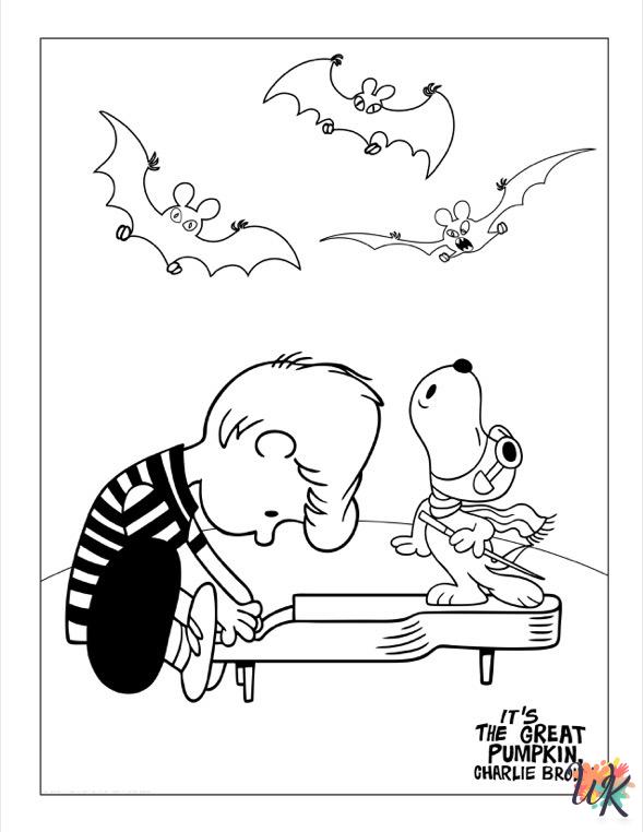 Peanuts coloring pages for kids