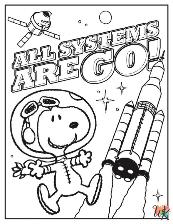 Peanuts coloring book pages