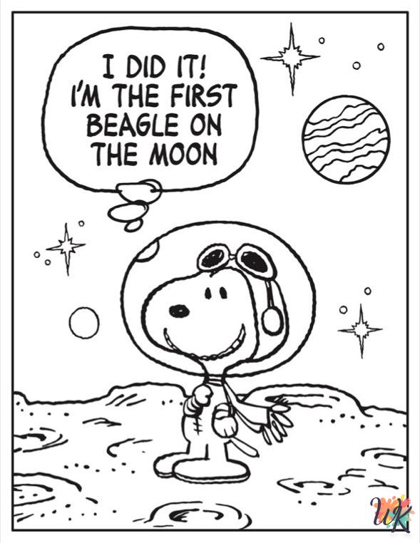 Peanuts free coloring pages