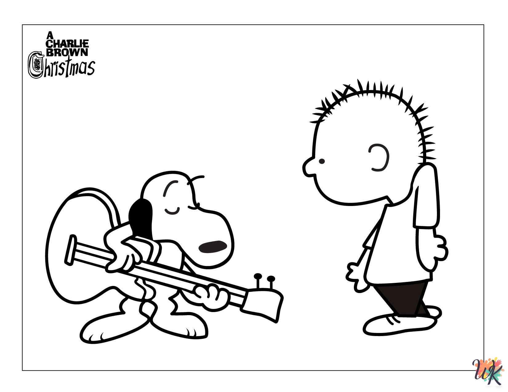Peanuts themed coloring pages