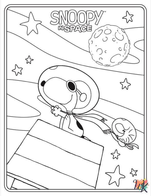 Peanuts decorations coloring pages