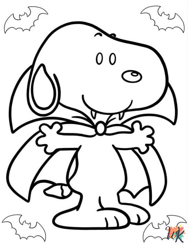 Peanuts coloring pages easy 2