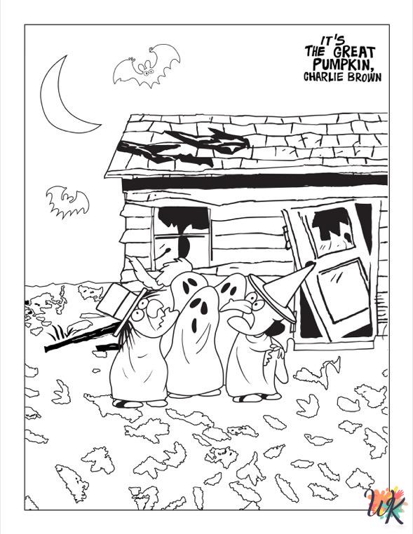 grinch Peanuts coloring pages