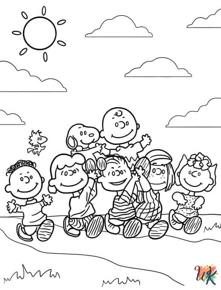 free Peanuts coloring pages for kids