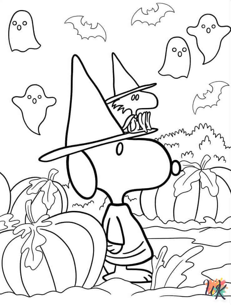 free Peanuts coloring pages for adults