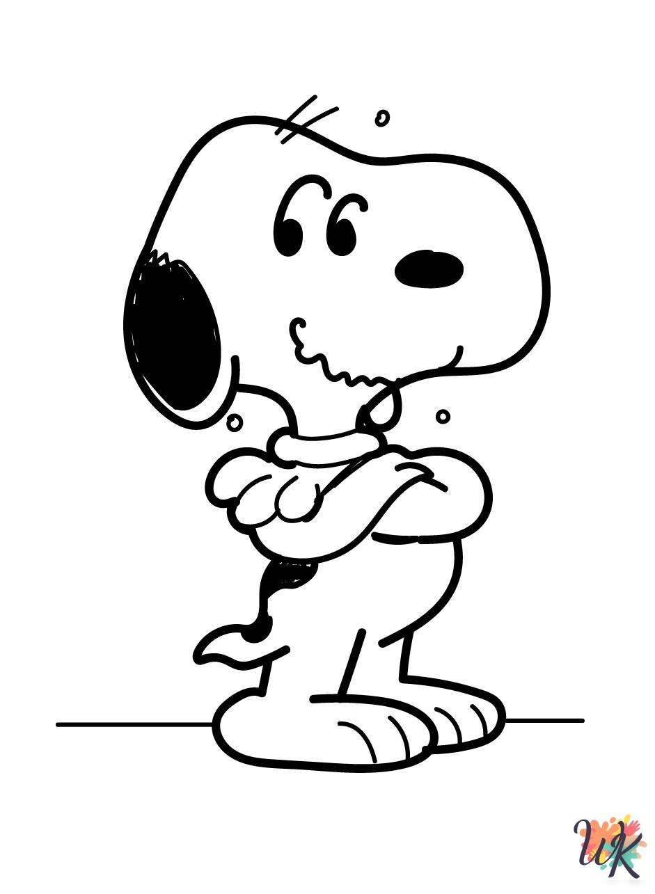 free coloring Peanuts pages 1