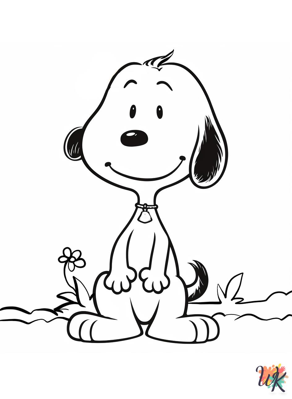 printable Peanuts coloring pages for adults
