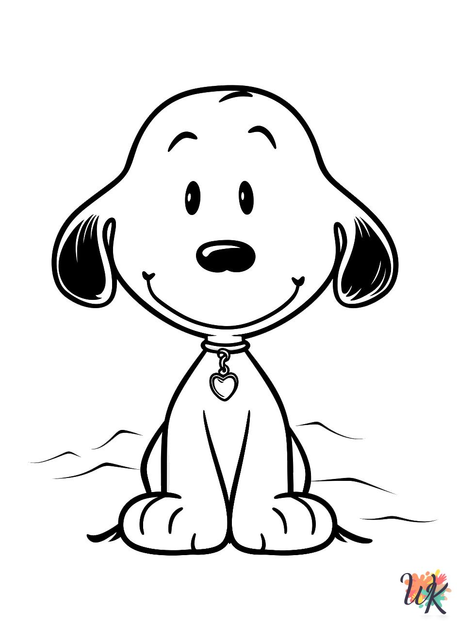 Peanuts free coloring pages