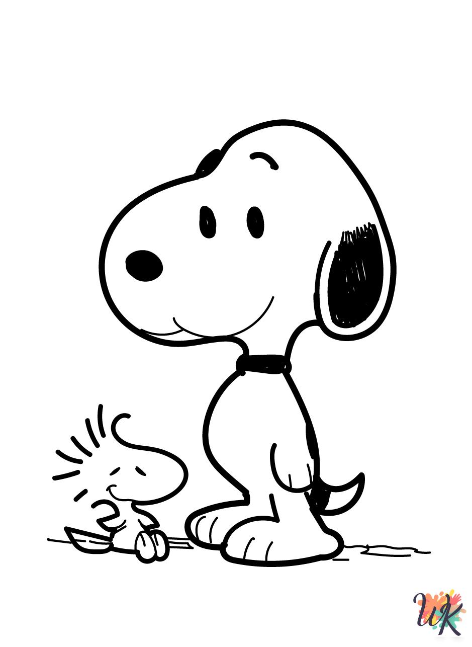 merry Peanuts coloring pages