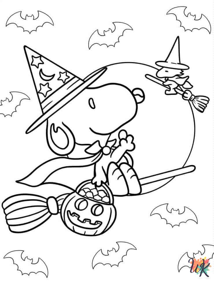 Peanuts coloring pages easy