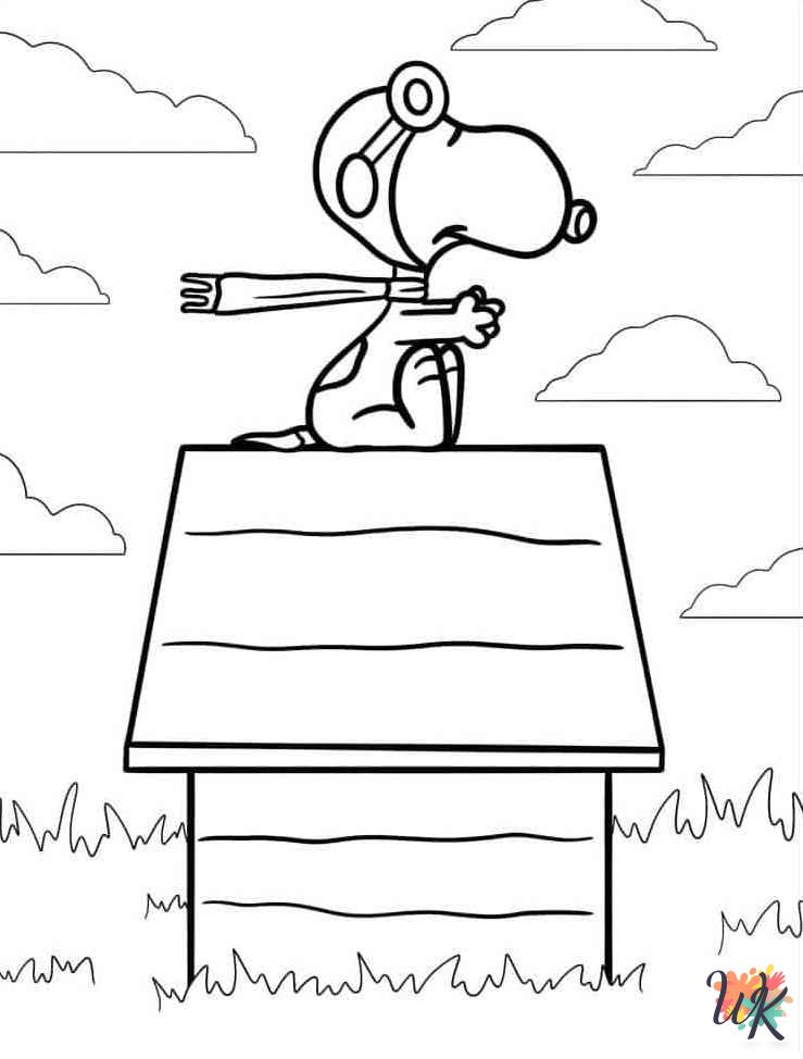free Peanuts printable coloring pages