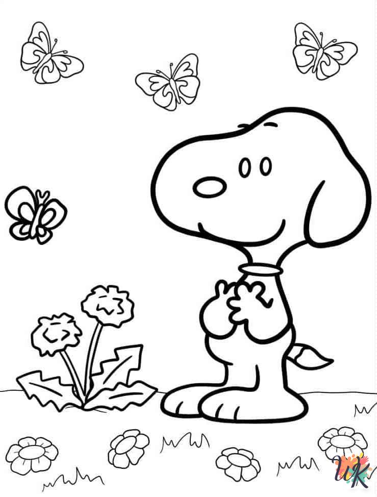 free printable Peanuts coloring pages