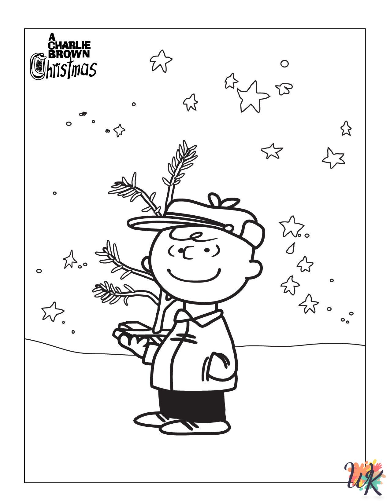 Peanuts coloring pages for preschoolers