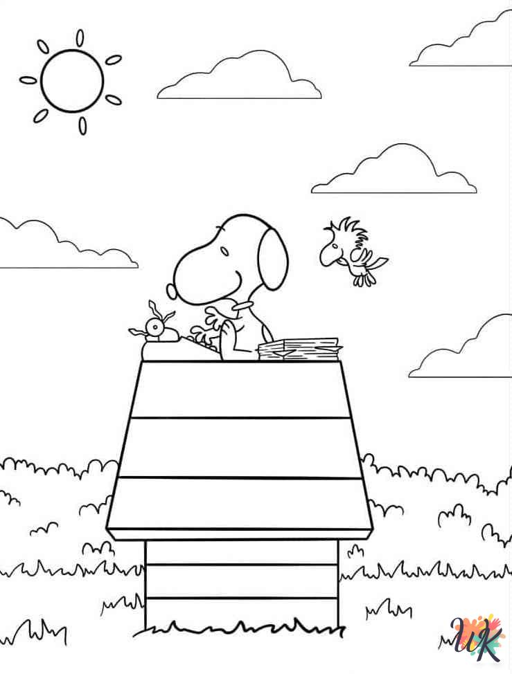 adult Peanuts coloring pages