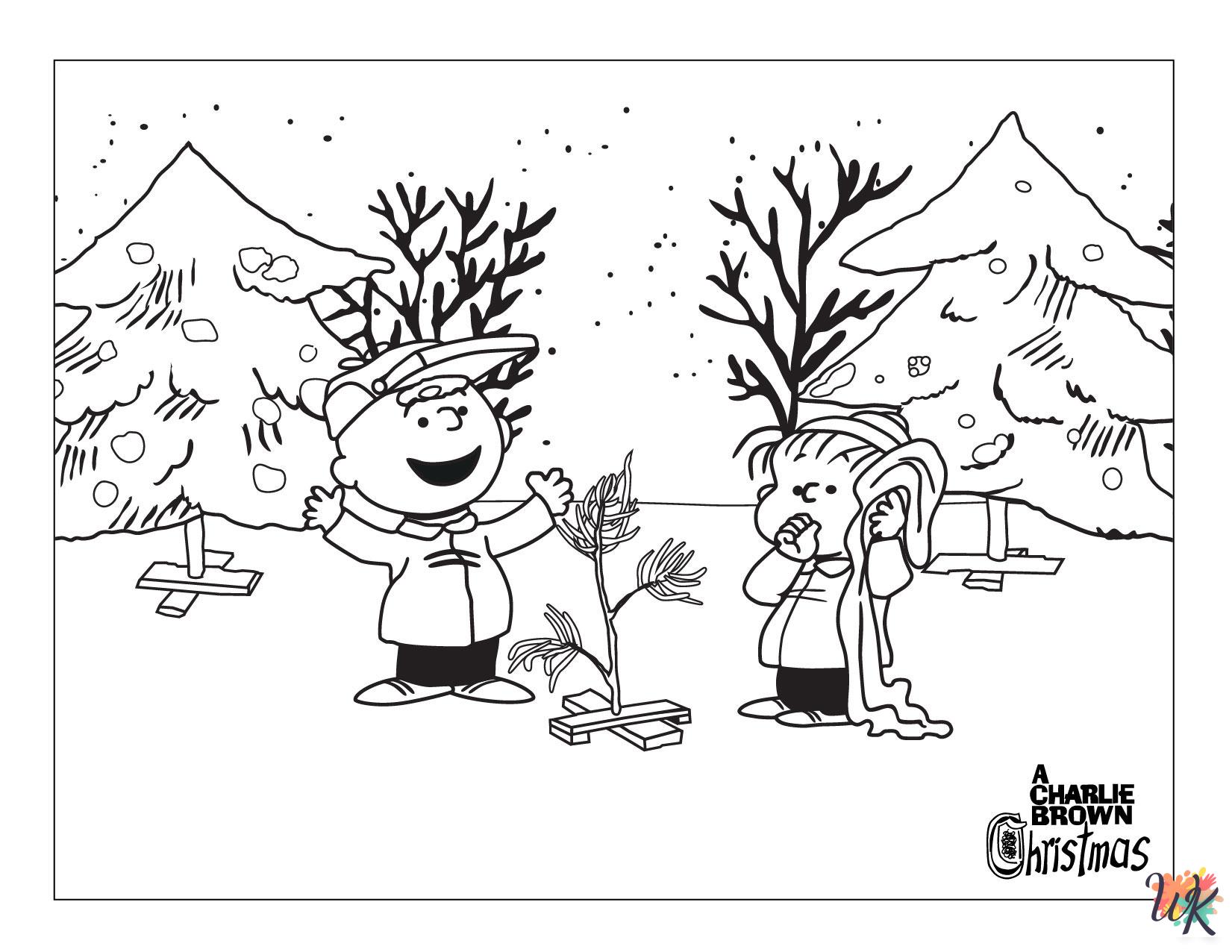 free printable Peanuts coloring pages