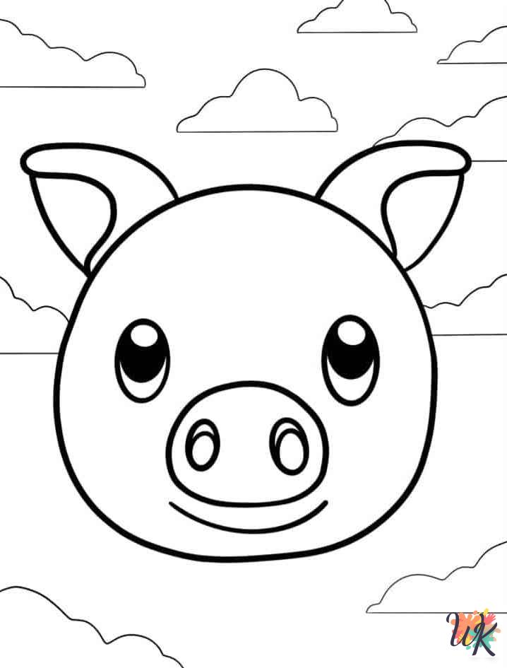 Pigs ornament coloring pages 2