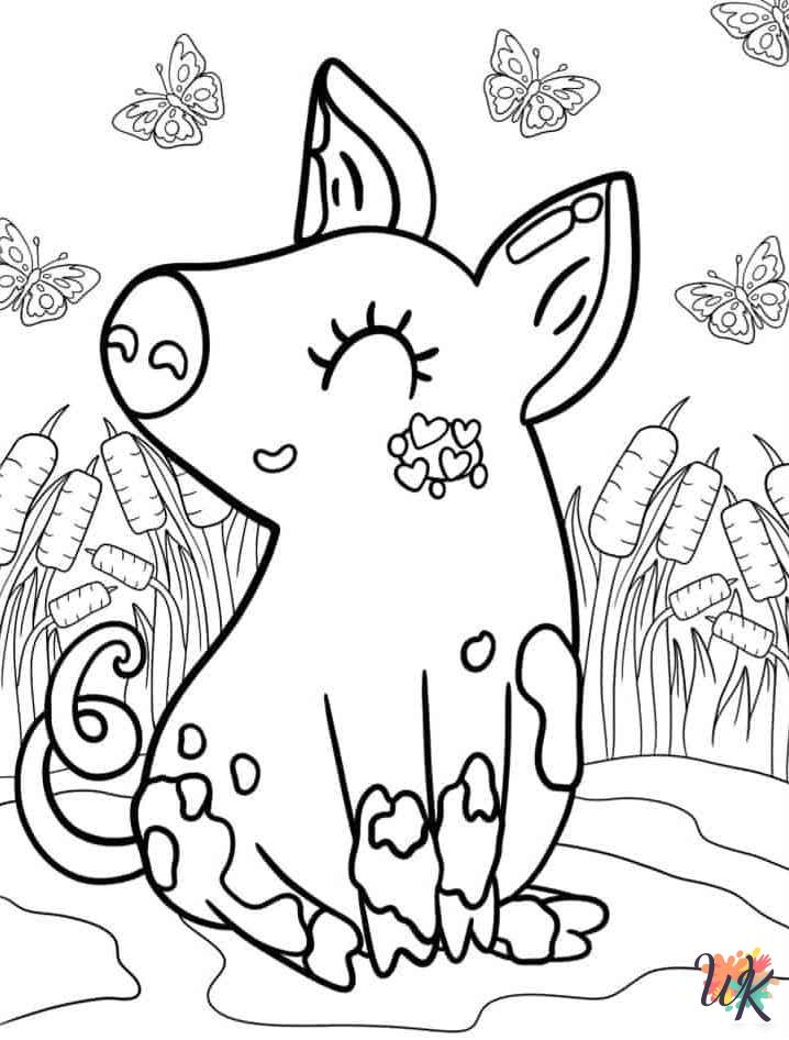 adult coloring pages Pigs