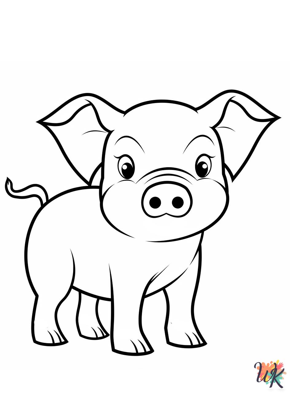 cute coloring pages Pigs