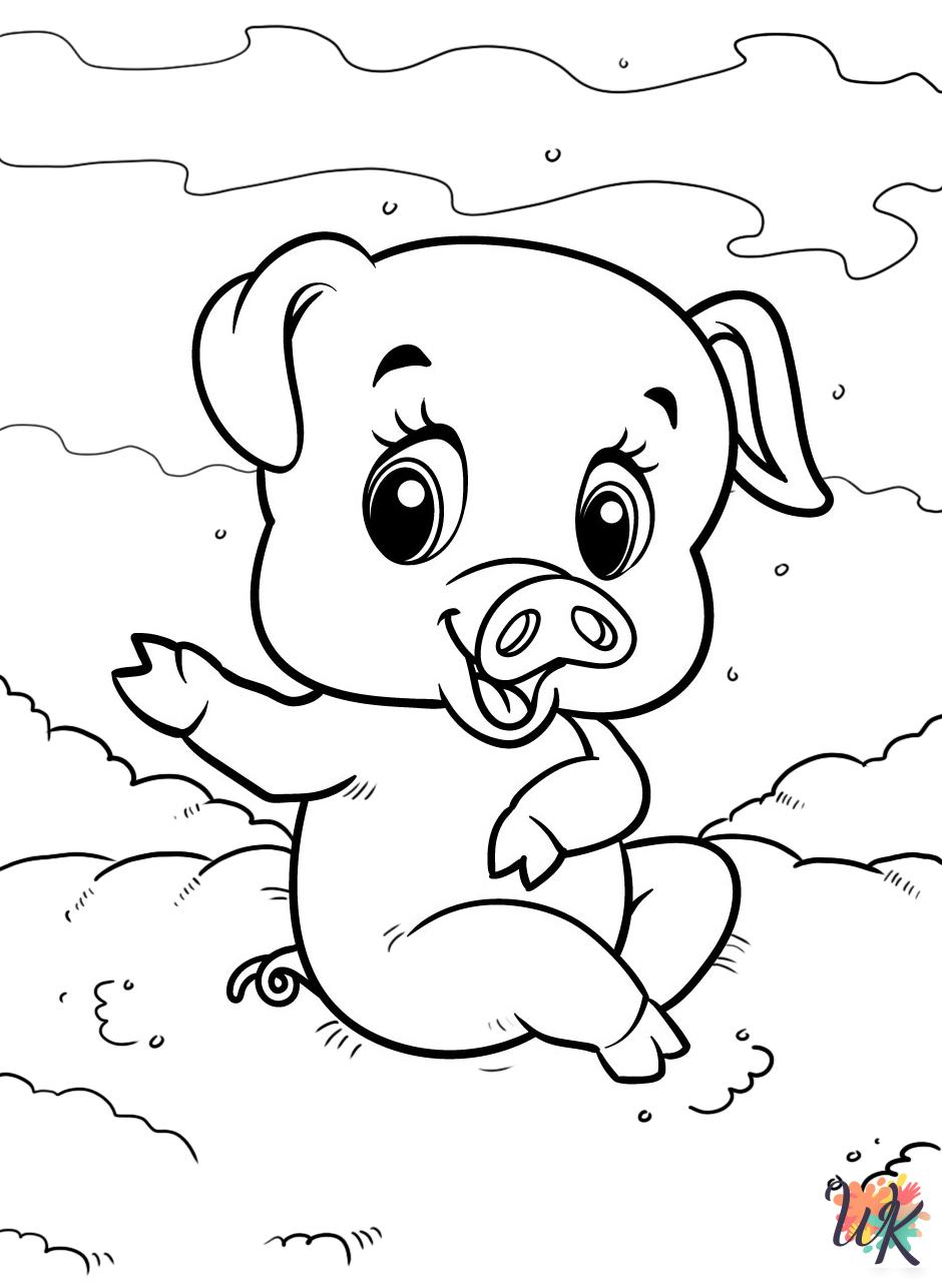 Pigs coloring pages