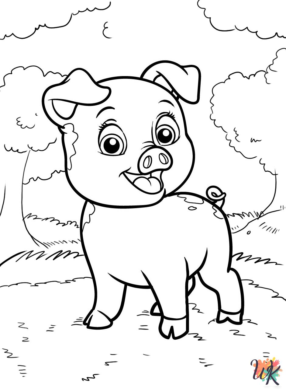 free printable Pigs coloring pages