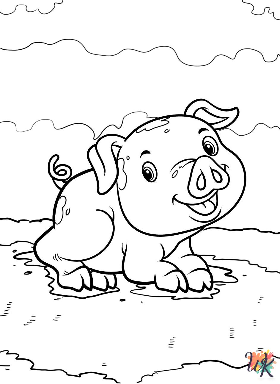 printable coloring pages Pigs 1