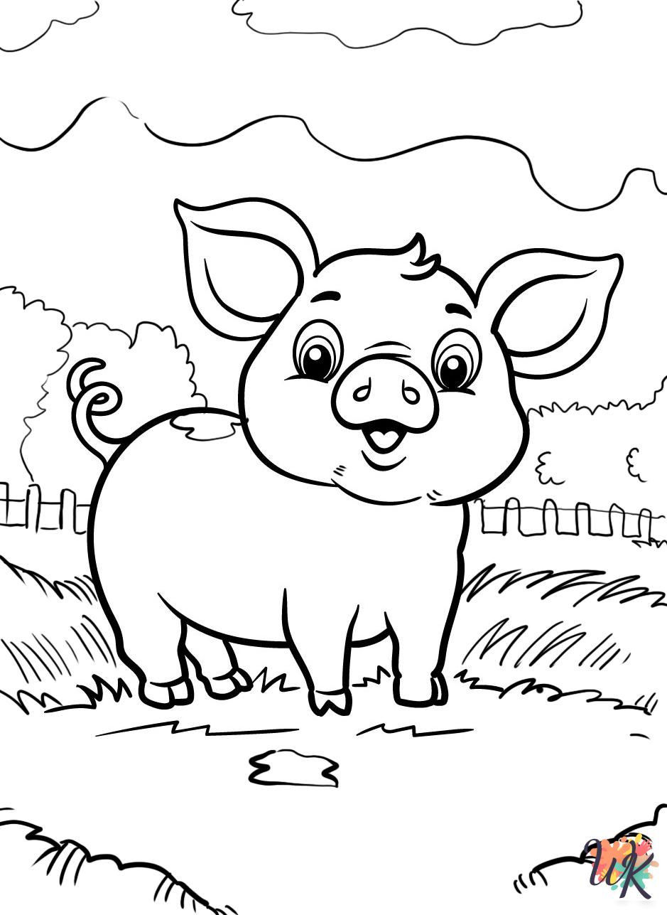 free printable Pigs coloring pages