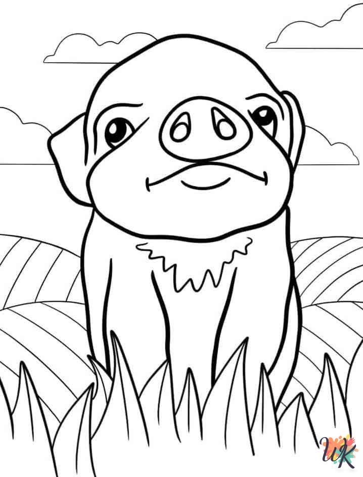 adult coloring pages Pigs