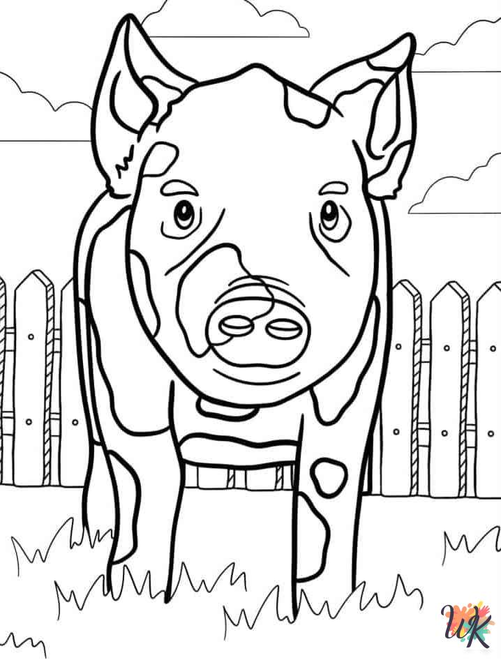 free Pigs coloring pages