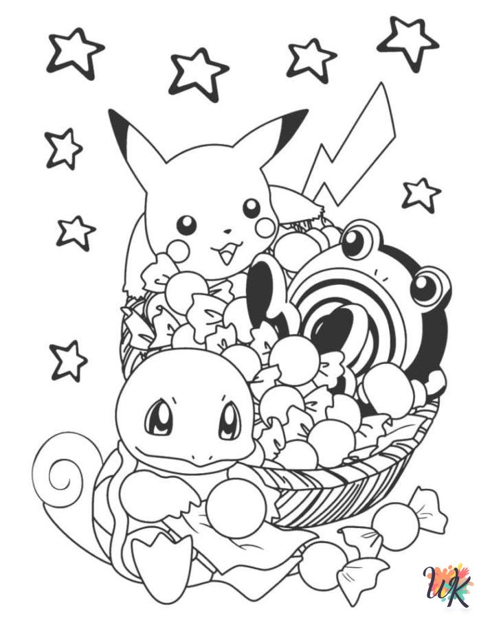 cute Pokemon Christmas coloring pages