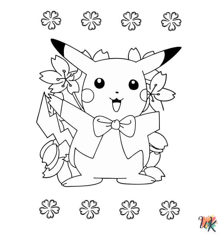 Pokemon Christmas coloring pages pdf