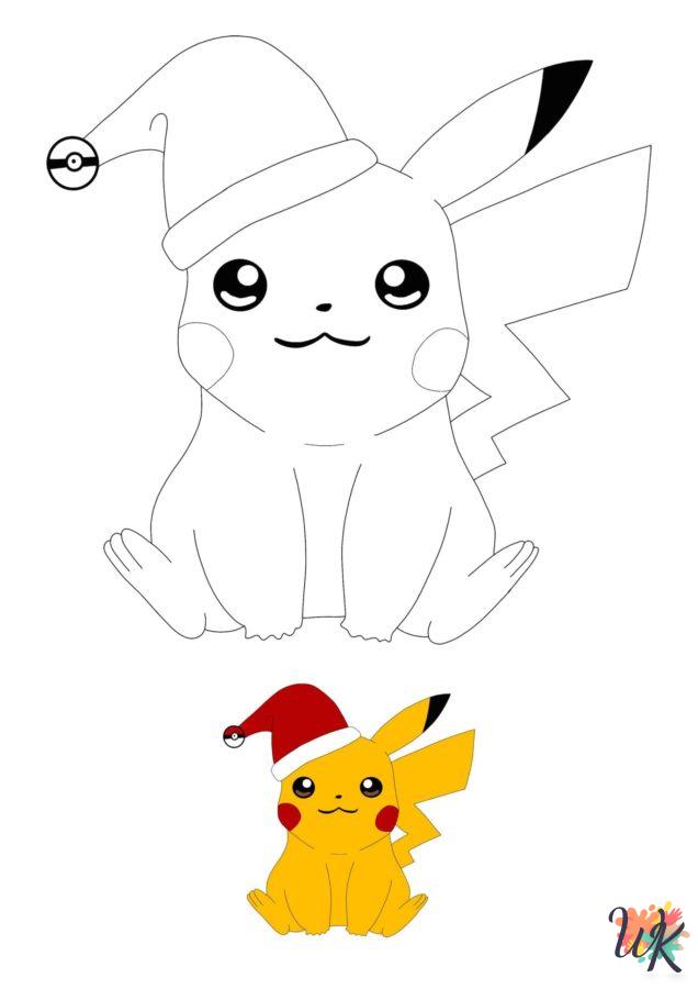 printable coloring pages Pokemon Christmas