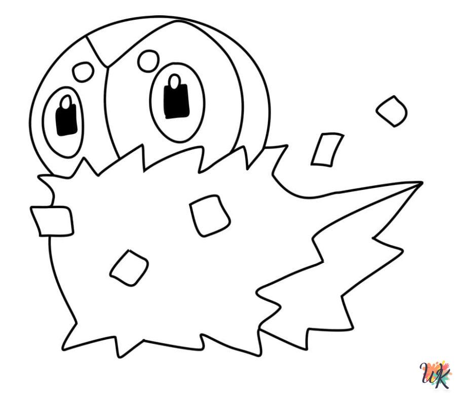 grinch cute Pokemon Halloween coloring pages