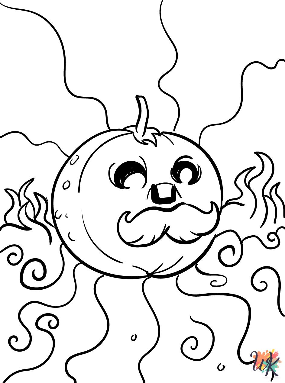 detailed Pumpkin coloring pages for adults