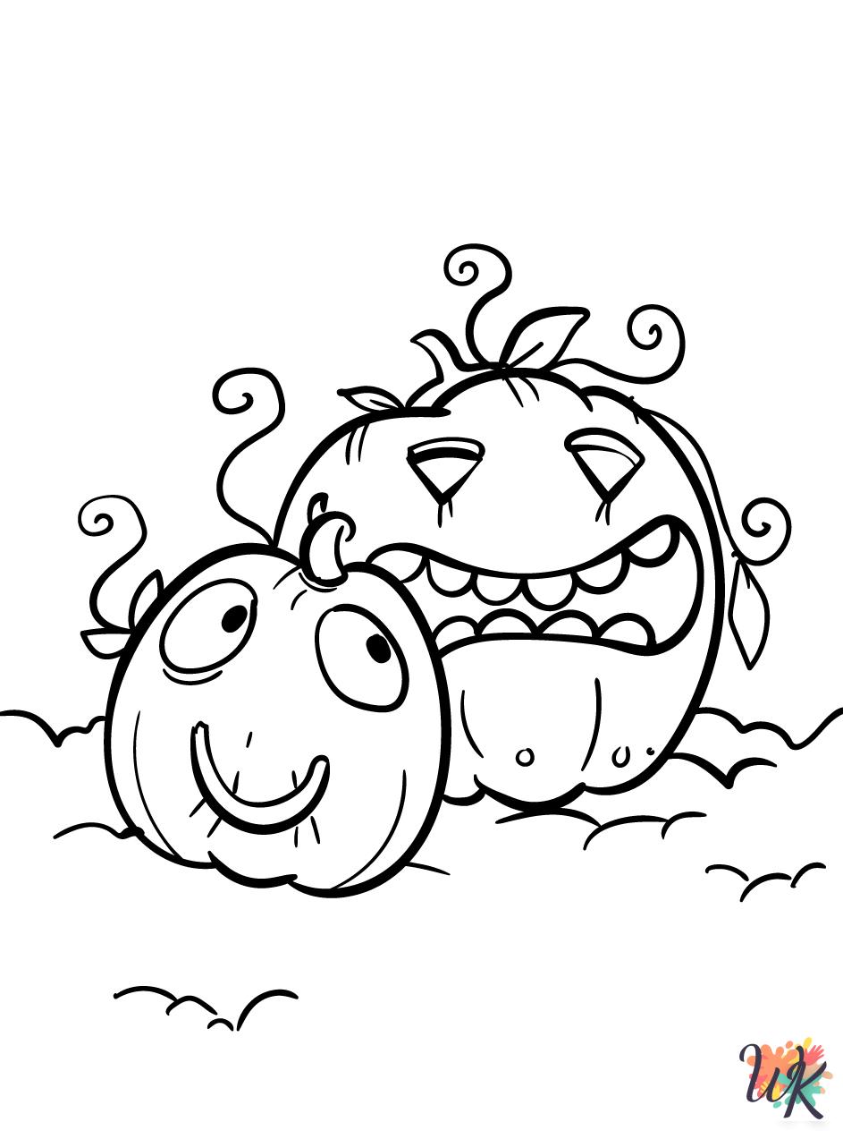Pumpkin cards coloring pages
