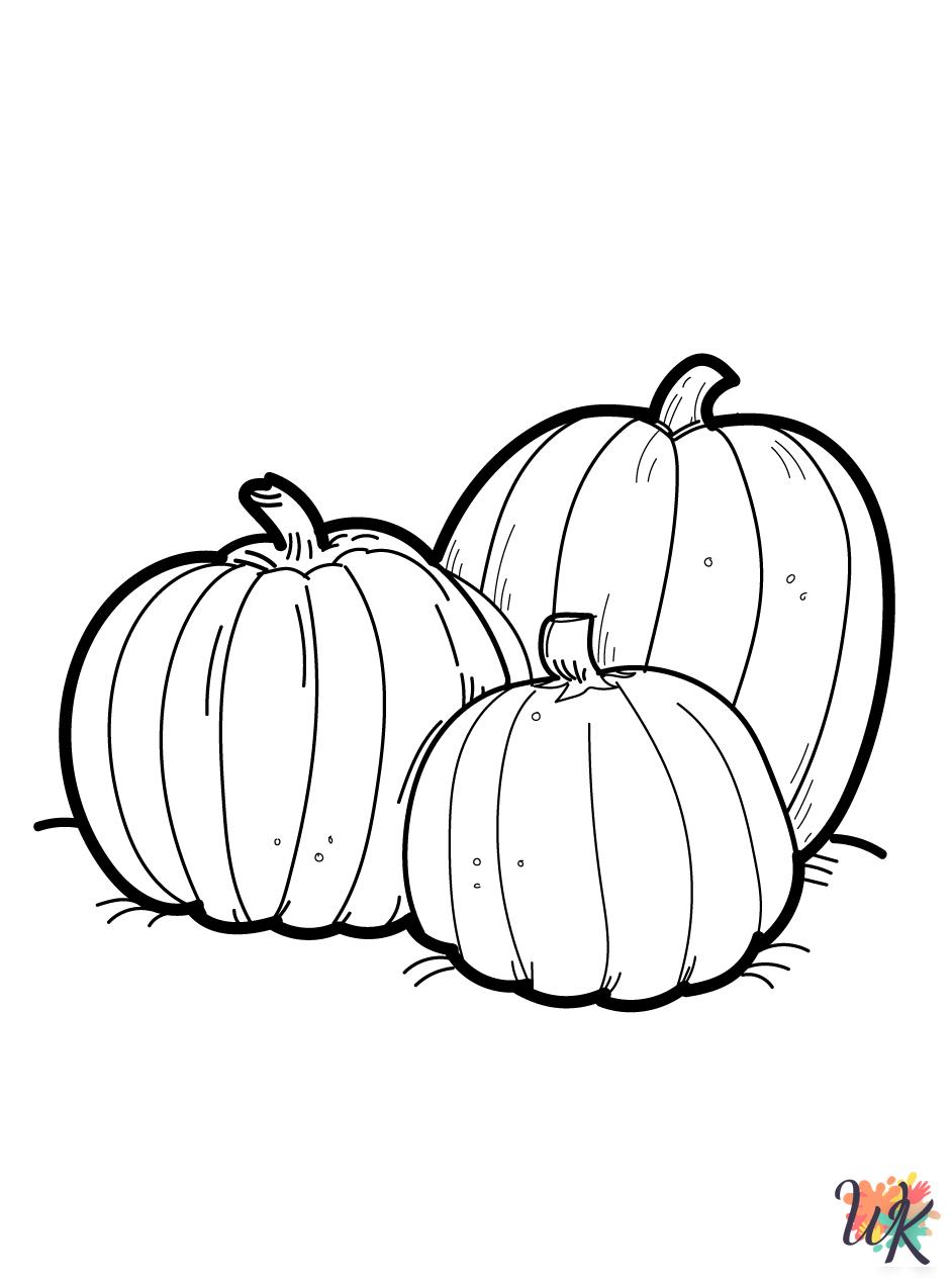 Pumpkin free coloring pages