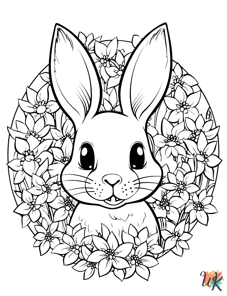 free Rabbits coloring pages