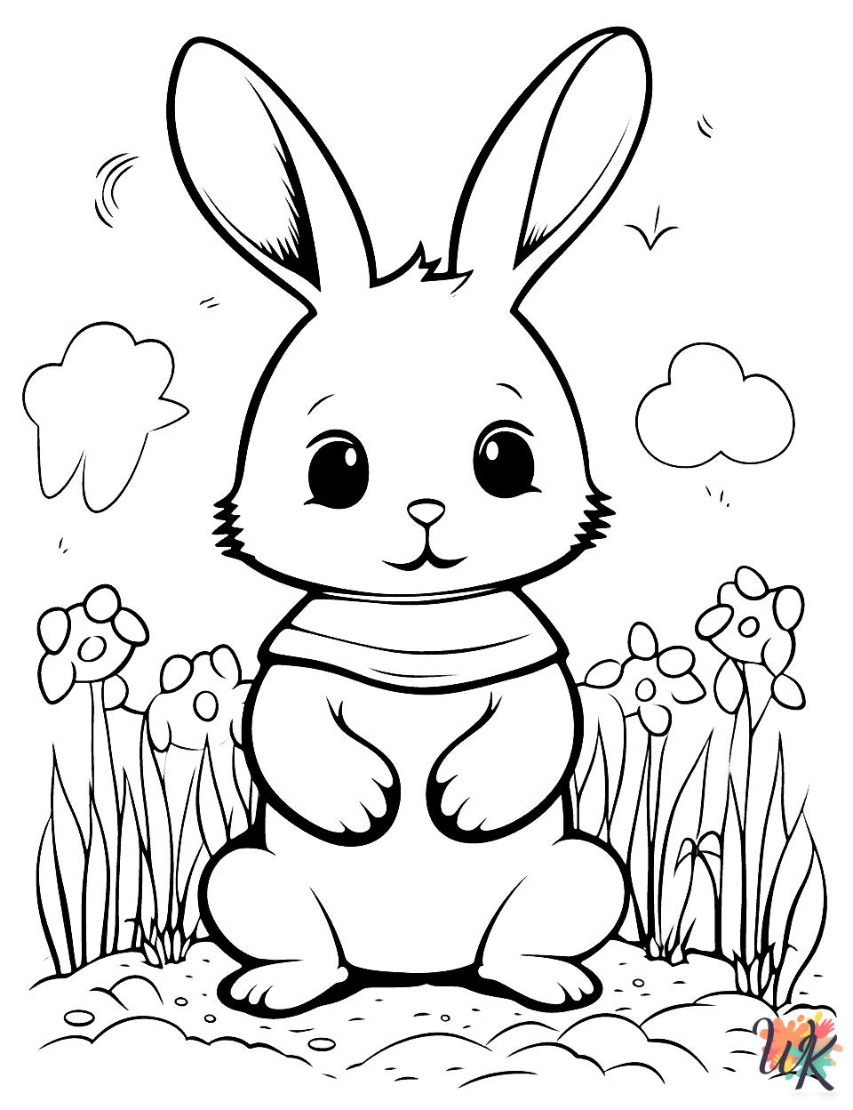 free printable Rabbits coloring pages