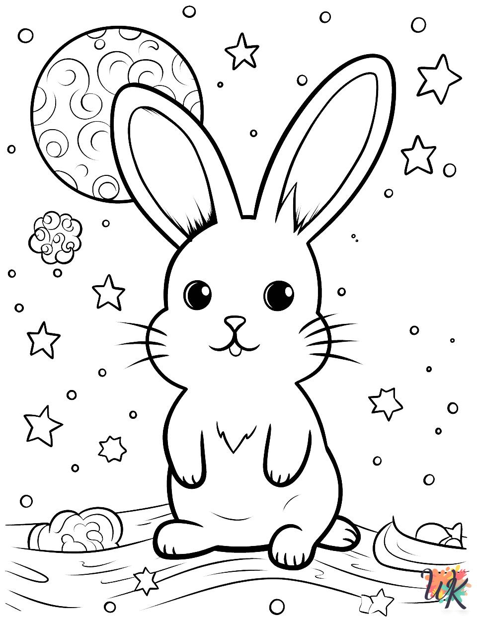 cute Rabbits coloring pages