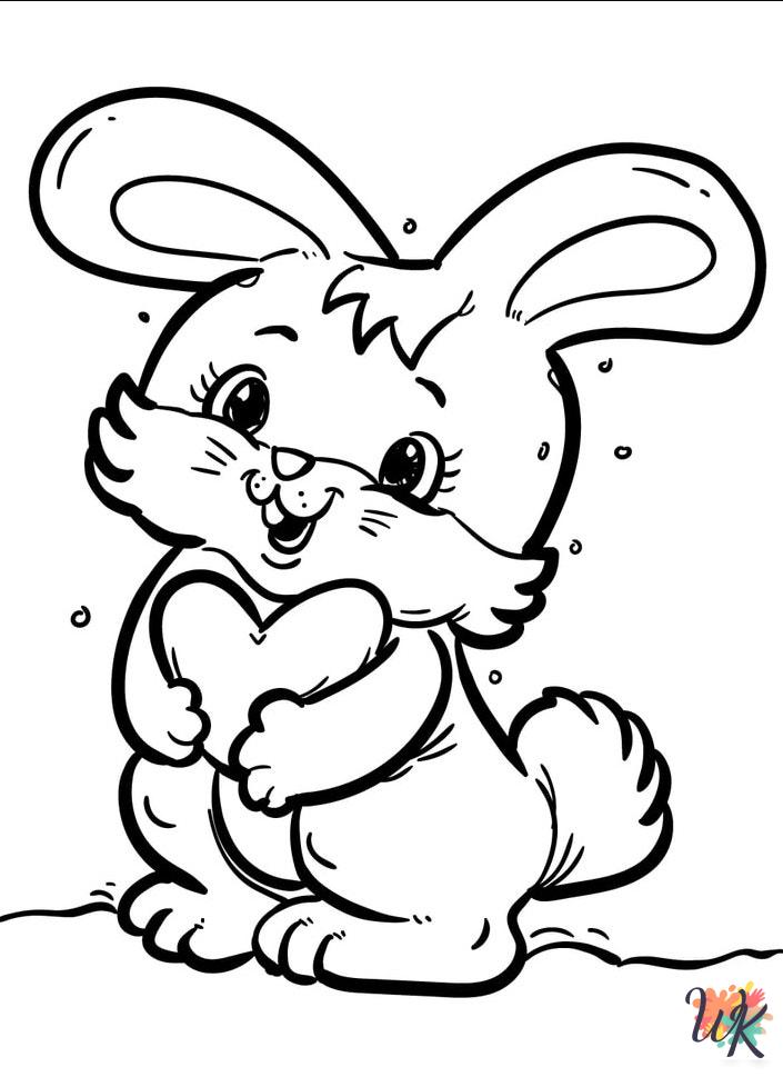 free Rabbits coloring pages printable