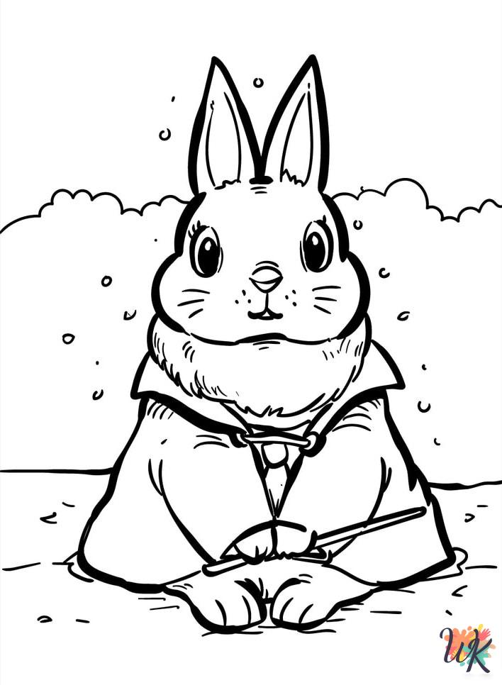 coloring pages for Rabbits 1