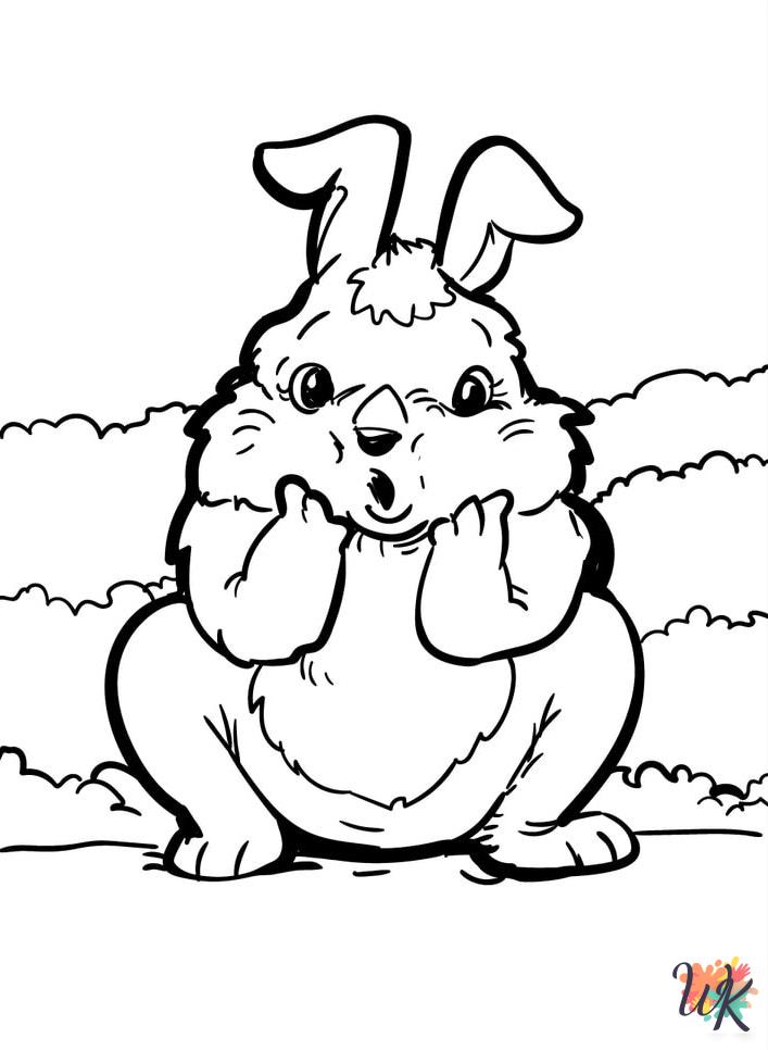 free Rabbits printable coloring pages