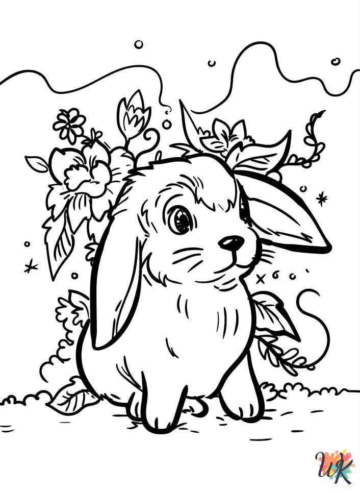 fun Rabbits coloring pages