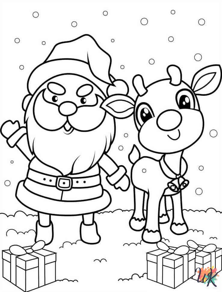 fun Rudolph coloring pages