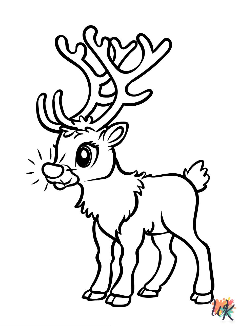 free Rudolph coloring pages for adults